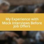 My Experience with Mock Interviews Before Job Offers